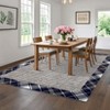 Area Rugs Washable Modern Bordered Rug Low Pile Non-Slip Rugs for Living Room Geometric Indoor Floor Carpet - 2 of 4