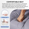 Efomao Desk Office Chair 400LBS, Big and Tall PU Leather Computer Chair, Executive Office Chair with Footrest and Lumbar Support (Light Purple) - 4 of 4
