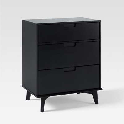 Saracina Home Mid Century Modern Wood 3 Drawer Dresser