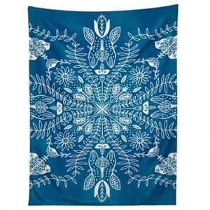 Sunshinecanteen Flores Cyan Tapestry - Society6 - 1 of 3