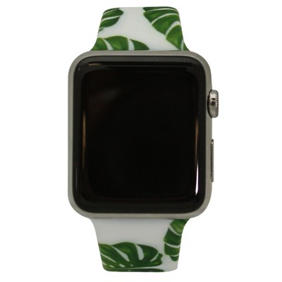 Olivia Pratt White Cheetah Engraved Silicone Apple Watch Band 38mm : Target