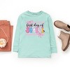 The Juniper Shop First Day Of School Checker Border Youth Long Sleeve Tee - 3 of 4