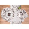 C&F Home Nazima Gray Cotton Reversible Napkin Set of 6 - 3 of 3