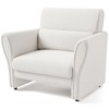 Loveseat Sofa, Modern Couches for Living Room with High Backrest and Removable Lumbar Pillows, Easy Assembly, Upholstered Comfy Sofa - 2 of 4