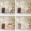 Lirago,Modern Boho Accent Chair with Braided Jute Seat-Scandinavian Style for Living Room - 4 of 4