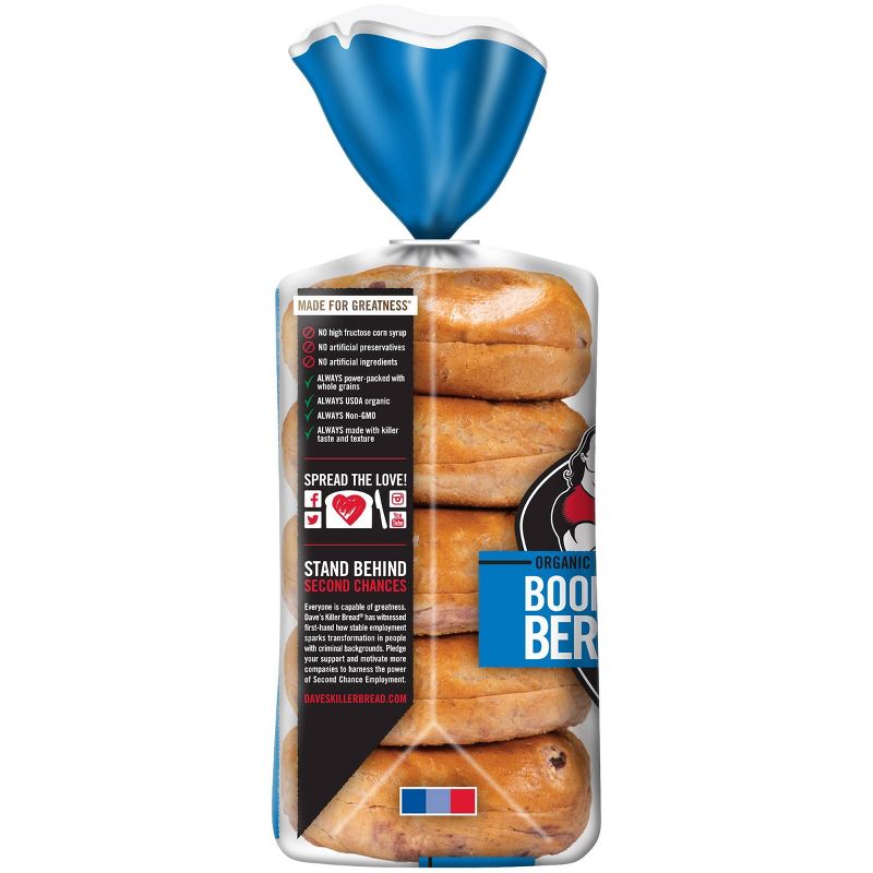 Dave&#39;s Killer Bread Organic Boomin Berry Bagels - 16.75oz/5ct, 5 of 9