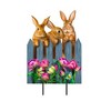 Briarwood Lane Spring Metal Art 28x15 Garden Bunnies For Spring Metal Art - 3 of 3