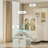 NicBex Multi-Functional Folding Dresser with Wheels, Layered Storage Cabinet for Bedroom & Closet, 25.59" Side Wide Folding Wardrobe - 2 of 4