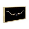 Stupell Industries Bull Horns Animal Painting Floating Frame Canvas Art - 2 of 4