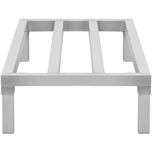 VEVOR Aluminum Dunnage Rack, 48” x 20” Commercial Food Floor Rack, 8” Off the Floor, 1800 lbs Capacity All-Welded Aluminum Storage Rack - 1 of 4
