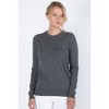 JENNIE LIU Women's 100% Pure Cashmere Long Sleeve Crew Neck Pullover Sweater - image 4 of 4