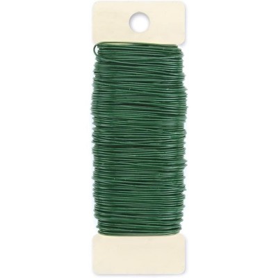 26 Gauge Darice Green Floral Paddle Wire 1/4 Lb 