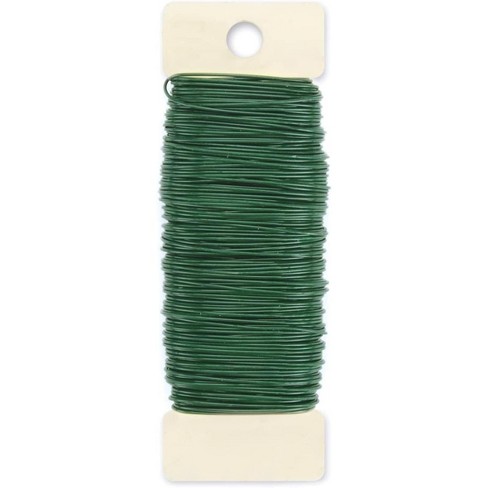 Darice Green Floral Paddle Crafting Wire - 26 Gauge - 285' : Target