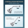 Cobbe Shower Head Extension Arm, 6-Inch Shower Arm Extender, Stainless Steel Shower Pipe Arm for Bathroom, Adjustable Extension Pipe (Chrome) - 3 of 4