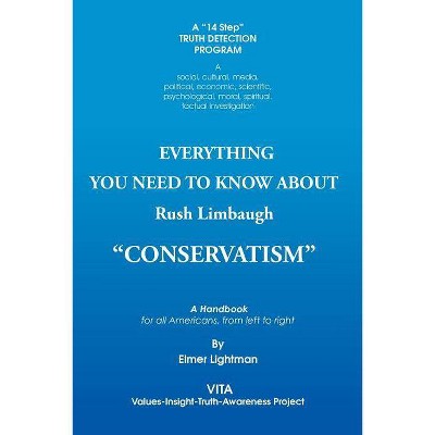 Everything You Need to Know about Rush Limbaugh Conservatism - by  Elmer Lightman (Paperback)