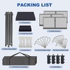 10x10 Easy Pop Up Canopy Tent, Commercial Instant Canopy, Patio Shade with 3 Sidewalls, Quick Setup for Outdoor Use - 4 of 4