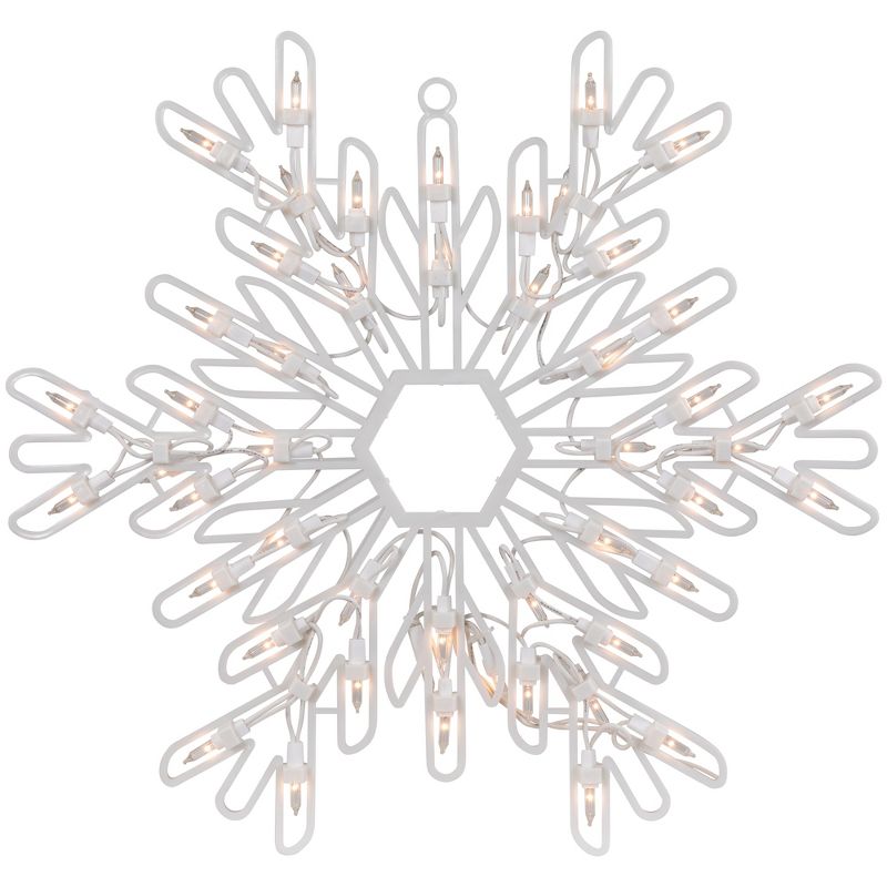 Northlight 15.25" Lighted Snowflake Christmas Window Silhouette Decoration, 3 of 6