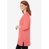 Woman Within Plus Size Perfect Three-Quarter-Sleeve Scoopneck Tunic - 4 of 4
