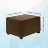 Unique Bargains Stretchy Soft Comfortable Rectangular Foot Stool Cover - 2 of 4