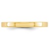 Black Bow Jewelry 2.5mm 14K White or Yellow Gold Lightweight Flat Standard Fit Band - 2 of 4