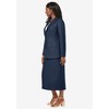 Jessica London Women's Plus Size 2-Piece Stretch Crepe Single-Breasted Skirt Suit - 4 of 4
