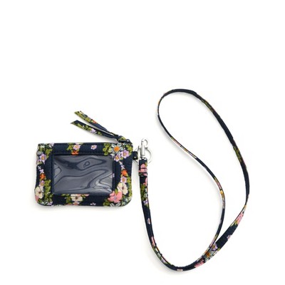 Vera Bradley Women's Outlet Cotton Zip ID and Lanyard