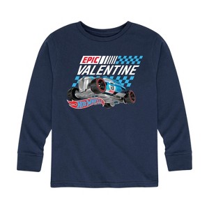 Boys' - Hot Wheels - Valentine's Epic Long Sleeve Graphic T-Shirt - 1 of 4
