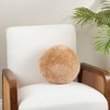 Saro Lifestyle Fleece Fantasy Sheepskin Ball Poly Filled Throw Pillow - 2 of 2