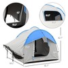 PAGED Camping Tent for 5-6 Person Hiking Tent with 3 Doors and Mesh Window for Fishing, Family Camping, Hiking - 2 of 4