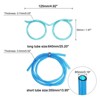 Unique Bargains Reusable Plastic Creative Eyeglasses Straws for Fun Parties 8 Pcs - 2 of 4