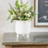 Ribbed Stone Footed Planter 7"H - 3 of 3
