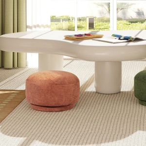 GDFStudio Sirianne Modern Boucle Upholstered Mushroom Ottoman - 1 of 4