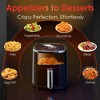 WHUTO 4QT Compact Air Fryer, 9-in-1 with Smart Digital Color TouchScreen Air Fryers View Window, 12 Presets, Black - 4 of 4