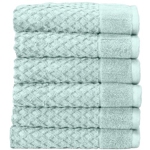 The Clean Store 100% Cotton Blue Diamond Bath Towels - (4 Pack)