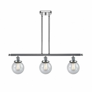 Beacon - 3 Light Stem Hung Island In Modern Style-10 Inches Tall and 36 Inches Wide - 1 of 1