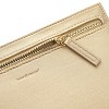 Vegan Leather Pencil Pouch Gold - russell+hazel: Zipper Pencil Bag, Small Faux Leather Pouch, 8" x 4.5" - 4 of 4