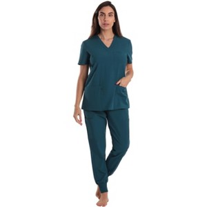 Just Love Women's V-Neck Scrub Set with Jogger Pants  Comfortable and Stylish Medical Uniform - 1 of 3