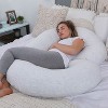 PharMeDoc Pregnancy Pillows C-Shape Full Body Maternity Pillow, Jersey Cover - 4 of 4