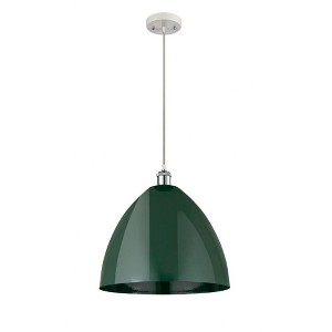 Plymouth Dome - 1 Light Cord Hung Mini Pendant In Industrial Style-18.75 Inches Tall and 16 Inches Wide - 1 of 1