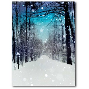 Courtside Market Winter wonderland 30x40 Gallery-Wrapped Canvas - 1 of 4