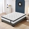 Twin Size 12 Inch 7-Zoned Cool Memory Foam Individual Pocket Spring Hybrid Mattress - 3 of 4