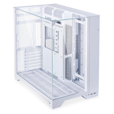 Lian Li O11 Vision White Aluminum Steel Tempered Glass ATX Mid Tower Computer Case - O11VW.US