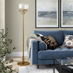 Hudson and Canal Globe and Stem Floor Lamp with Glass Shade - 1 of 4