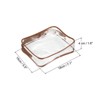 Unique Bargains PVC Transparent Toiletry Bag Cosmetic Pouch with Zipper for Business Travel 2 Pcs - 2 of 4