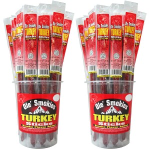 Buffalo Bills 15-ct Turkey Ole Smokies (Turkey Sticks) - Two 15-ct Tubs - 1 of 4