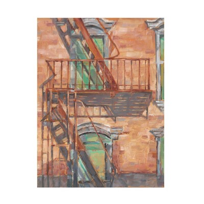 24" x 32" Ethan Harper 'Urban Facade II' Unframed Wall Canvas - Trademark Fine Art