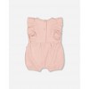 Girl Ribbed Cotton Romper - Deux par Deux - 2 of 3