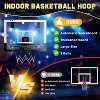 Skirfy Indoor Basketball Hoop Set with 3 Balls, Pro Mini Basketball Hoop for Door with Electronic Scoreboard, Black - 3 of 4