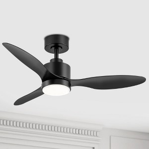 Airsurfer 42" 3-blade Downrod Mount Ceiling Fan with LED Lights and Remote Control - 1 of 4