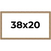 PosterPalooza | 38x20 Wood Antique Frame with UV Acrylic, 4 Finishes: Bronze, Gold, Silver, and Black - 2 of 4